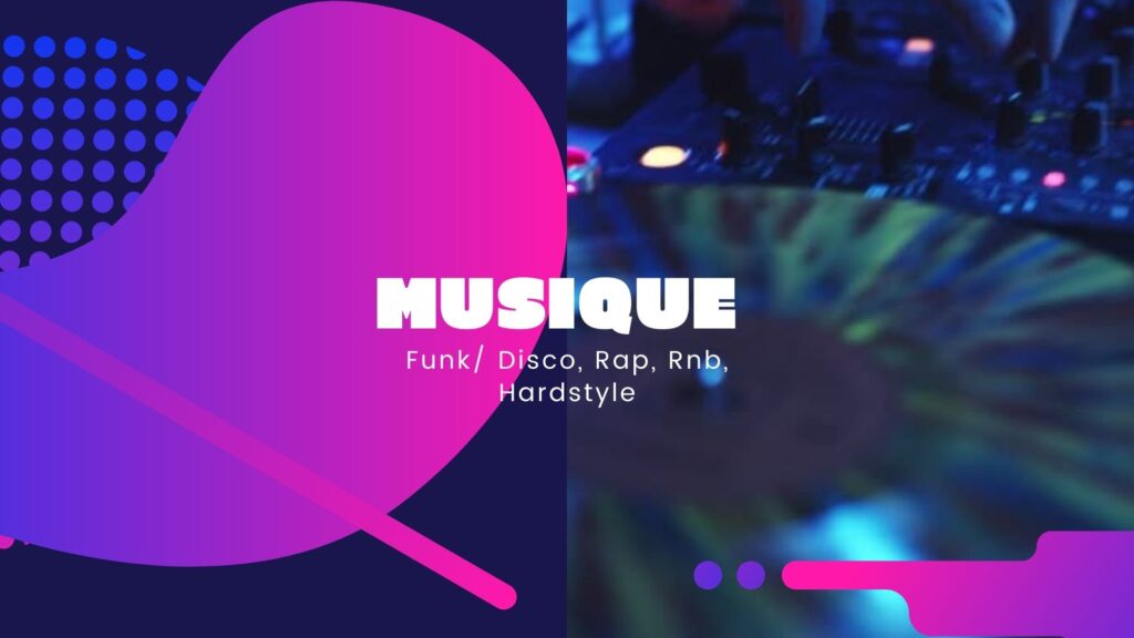 Hobby : hardstyle, rap, RnB, disco etc...